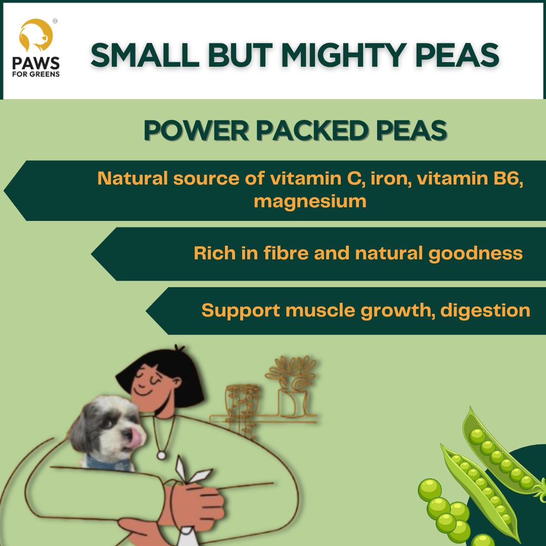 Vegan Wet Dog Food Real Veggies Ready to Eat Plant-based Veg Pet Food Preservative-Free (Peas 100g+100g Pack)