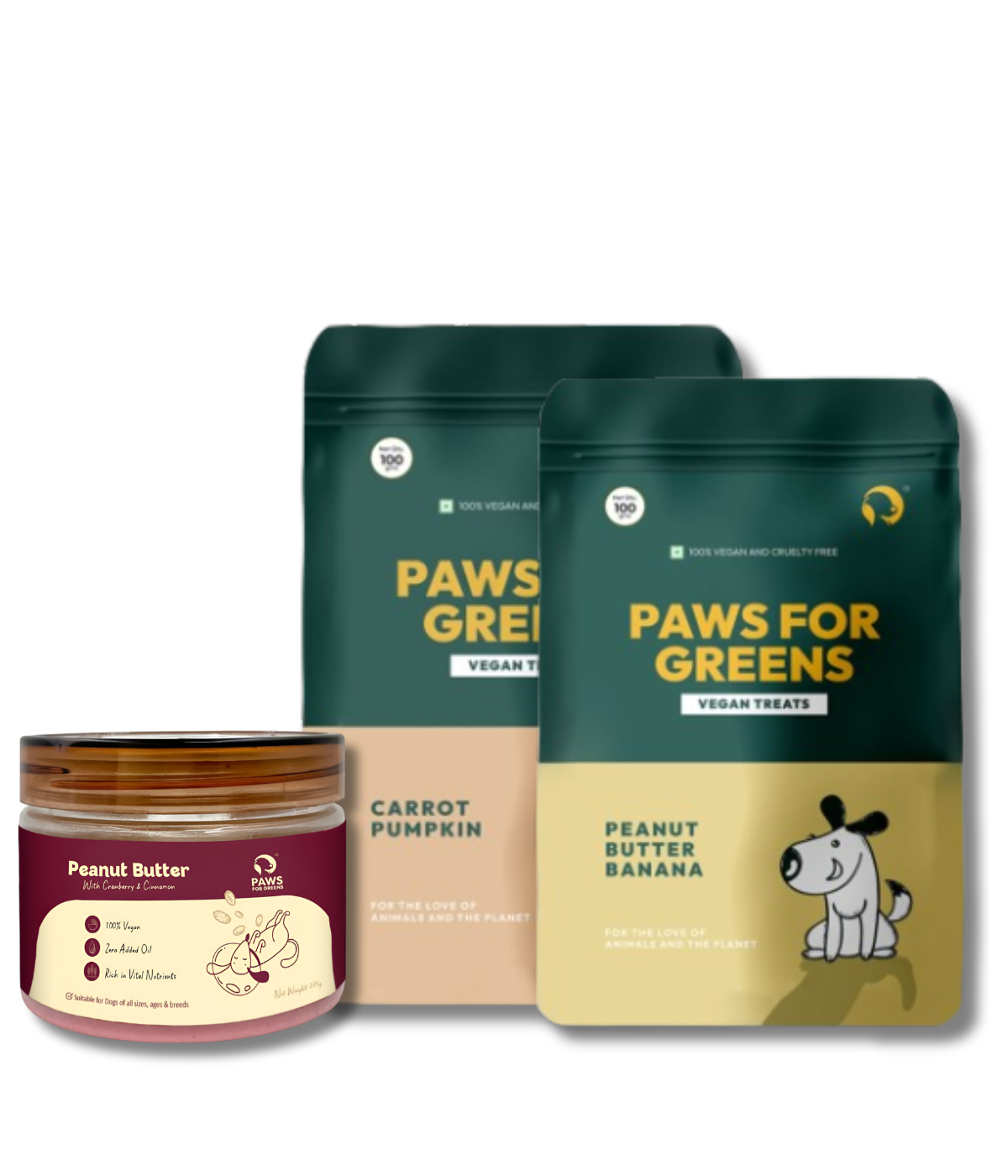 Diwali Special Dog Treat Combo Vegan Peanut Butter & Natural Dog Snacks