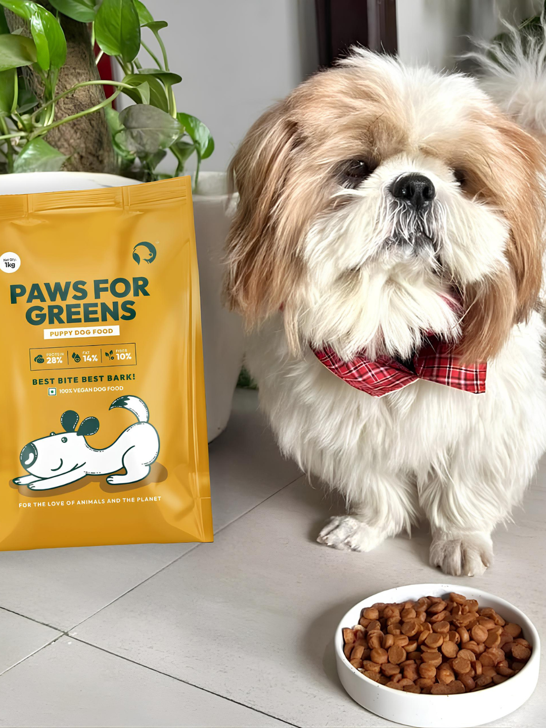 Vegan Dog Food Plant-Based Veg Dry Kibble for All Breeds 100% Natural Complete Nutrition