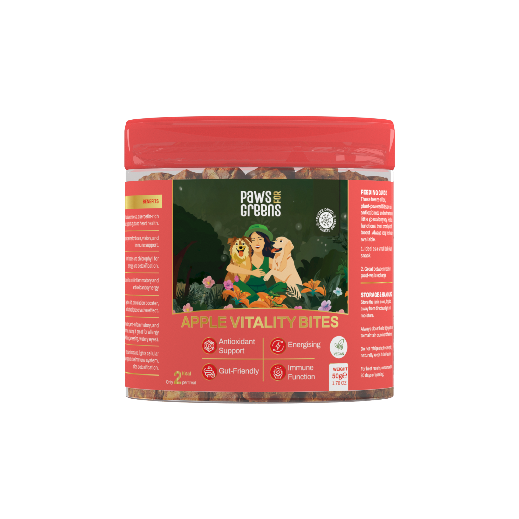 Apple Vitality Bites | Immunity & Antioxidant Support | Freeze-Dried Functional Treat