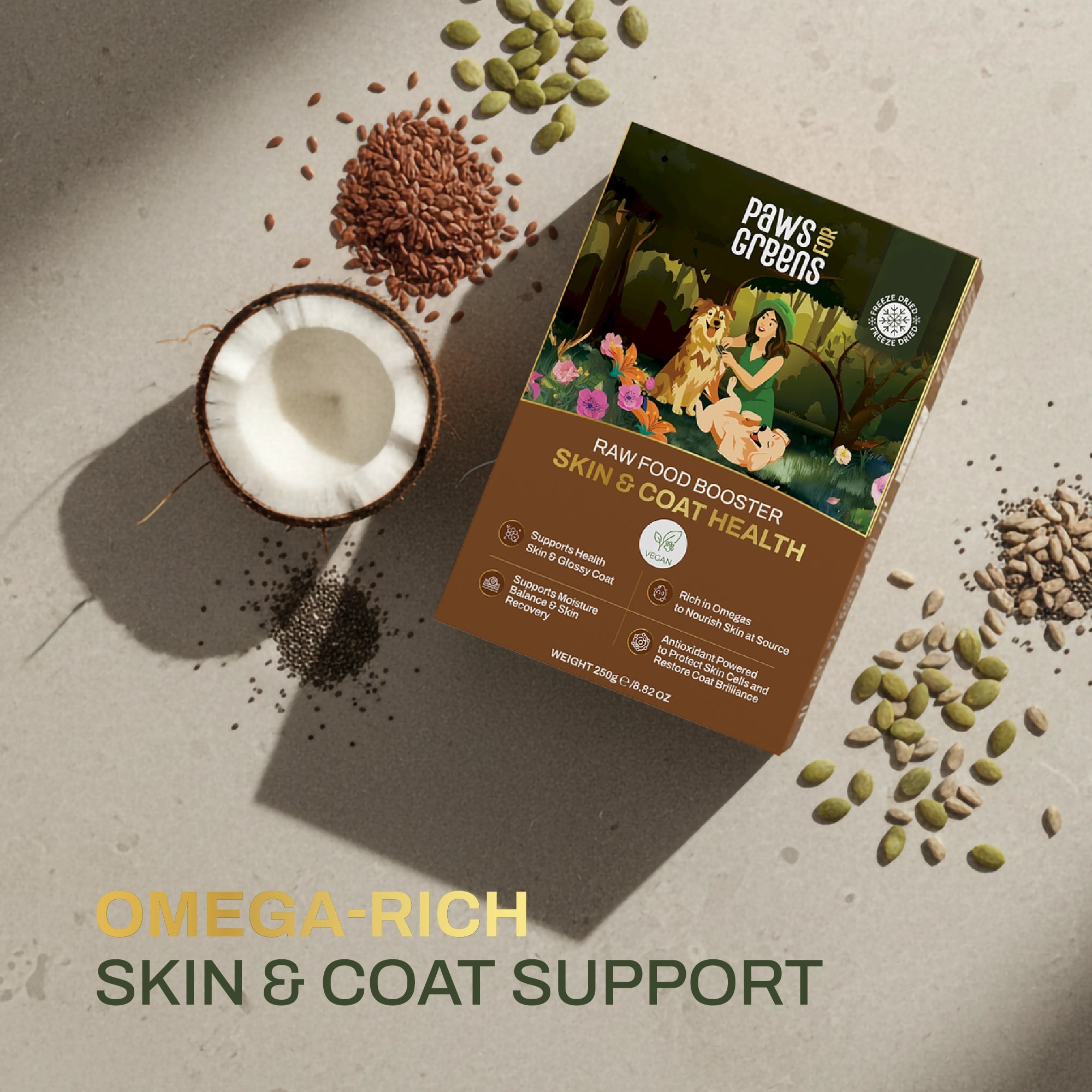 Skin & Coat Booster | Omega-Rich Skin & Coat Support | Functional Superfood Blend in India