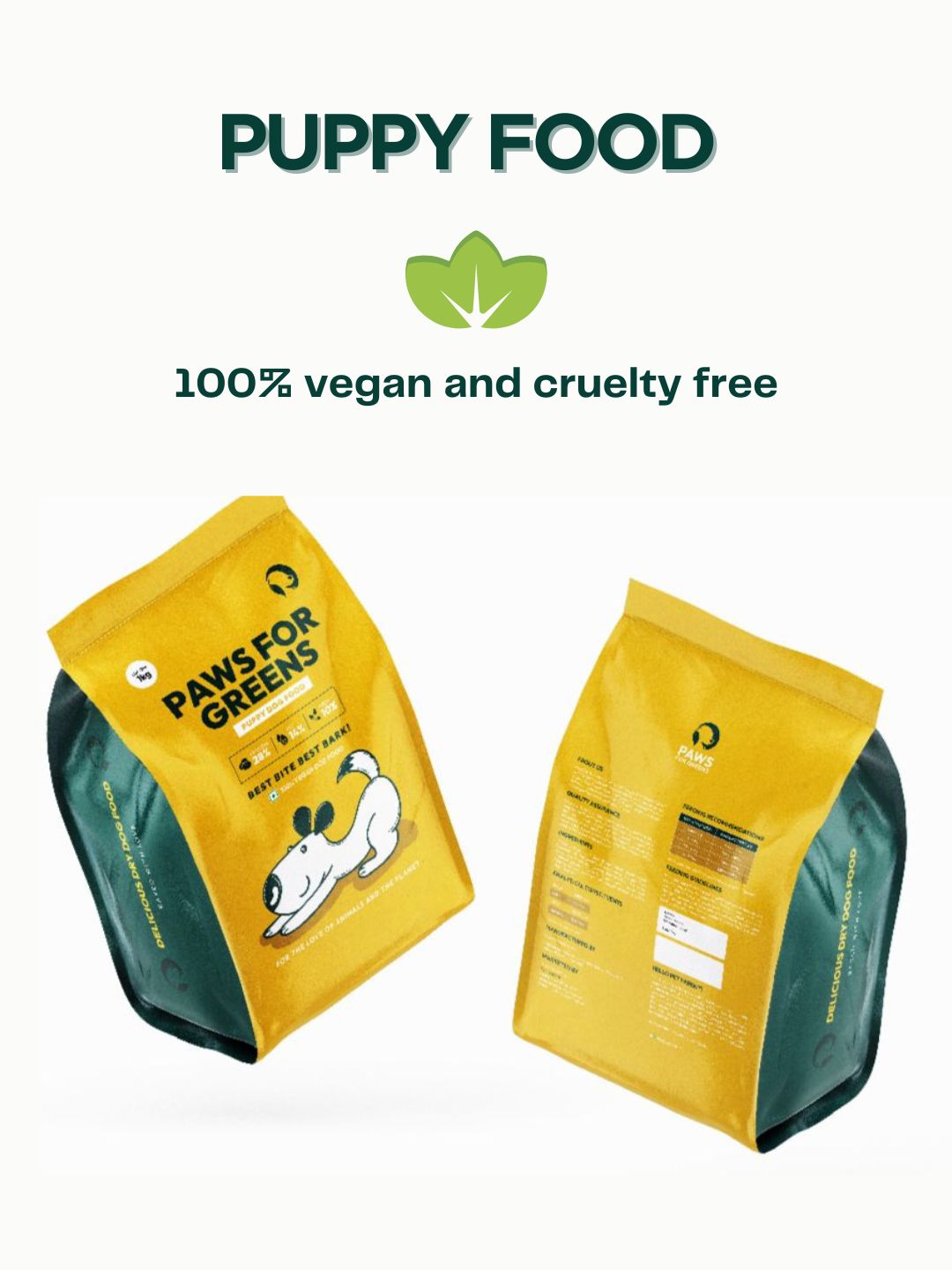 Paws For Greens- Dry dog food Puppy