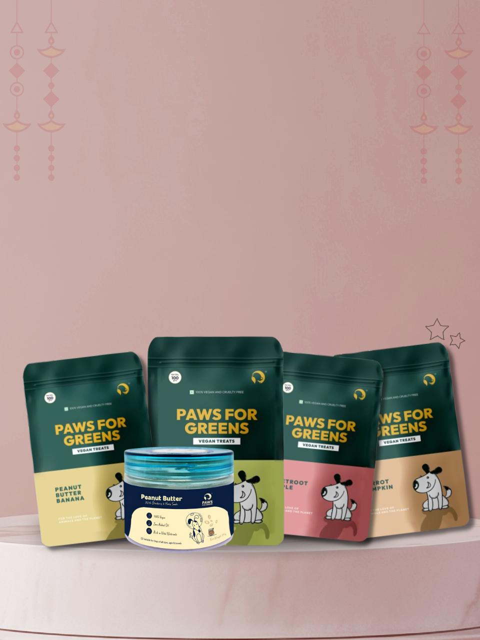 The Floof-you Combo - (Beetroot Apple Treat + Peanut Butter Banana & Apple Treat + Carrot Pumpkin Treat + Blueberry Peanut Butter)