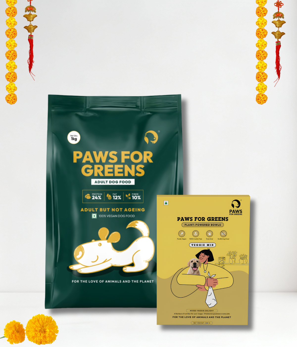 Vegan Adult Food Combo – Healthy Veg Dry Food & Nutritious Wet Food Pack