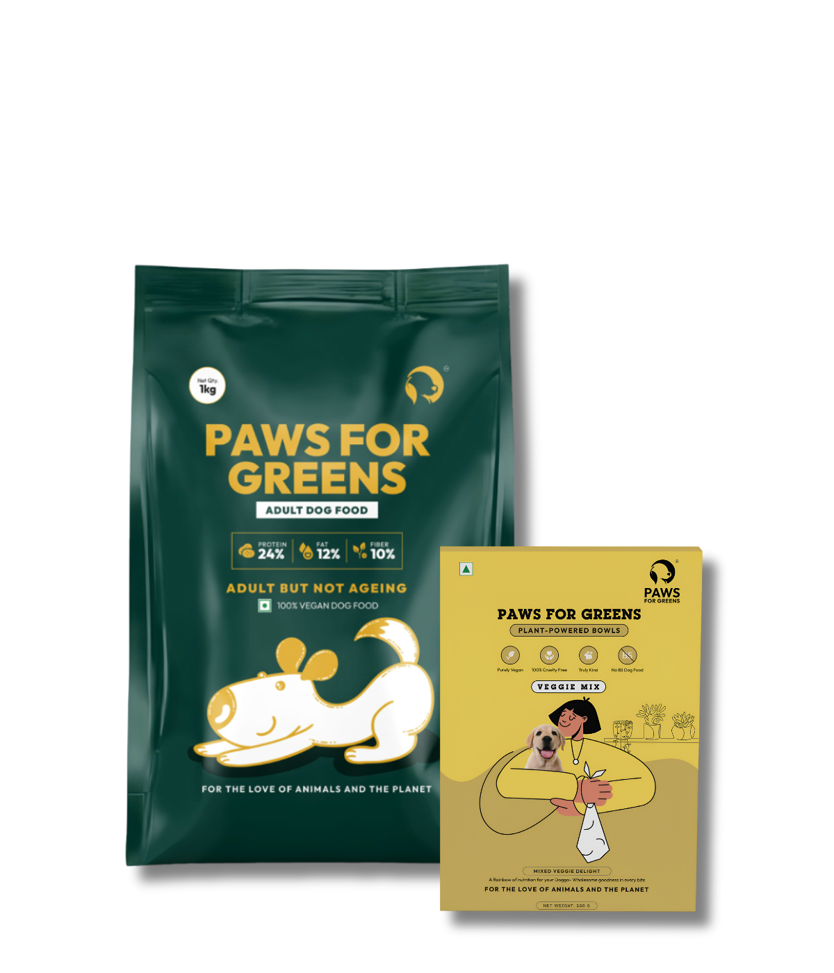 Vegan Adult Food Combo – Healthy Veg Dry Food & Nutritious Wet Food Pack