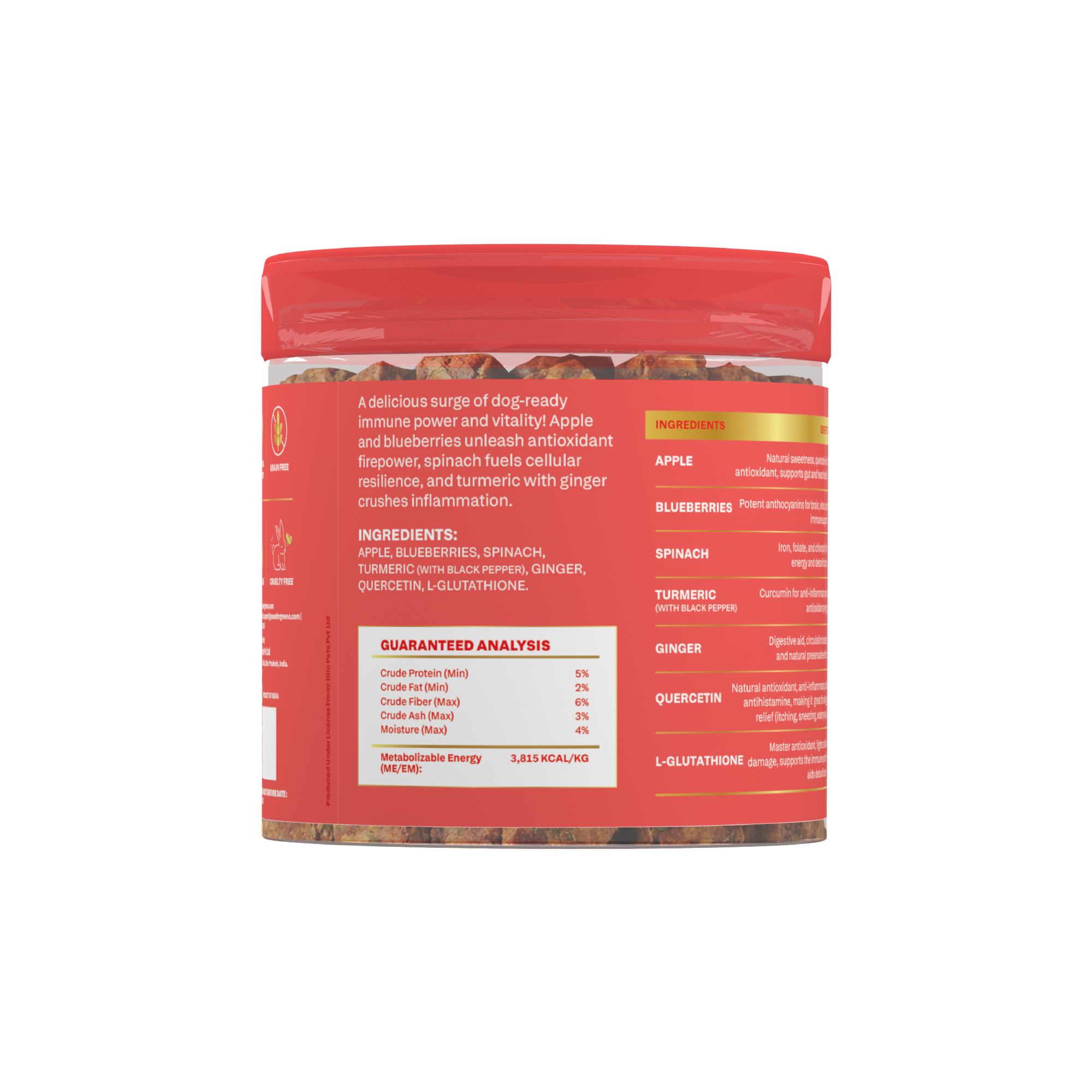 Apple Vitality Bites | Immunity & Antioxidant Support | Freeze-Dried Functional Treat