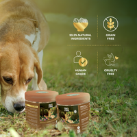 Coconut Skin & Coat Glow Bites | Omega & Skin Nourishment | Freeze-Dried Functional Treat for India