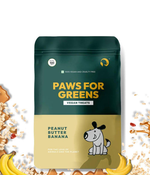 Vegan treats with peanuts, oats, banana supporting digestion and energy; gluten-free, preservative-free; ideal for training and rewards.