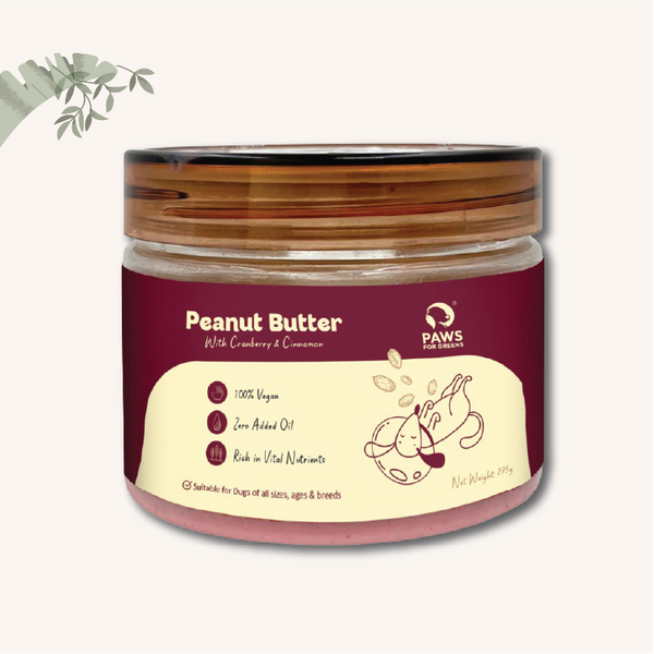 Peanut Butter with Cranberries and Cinnamon