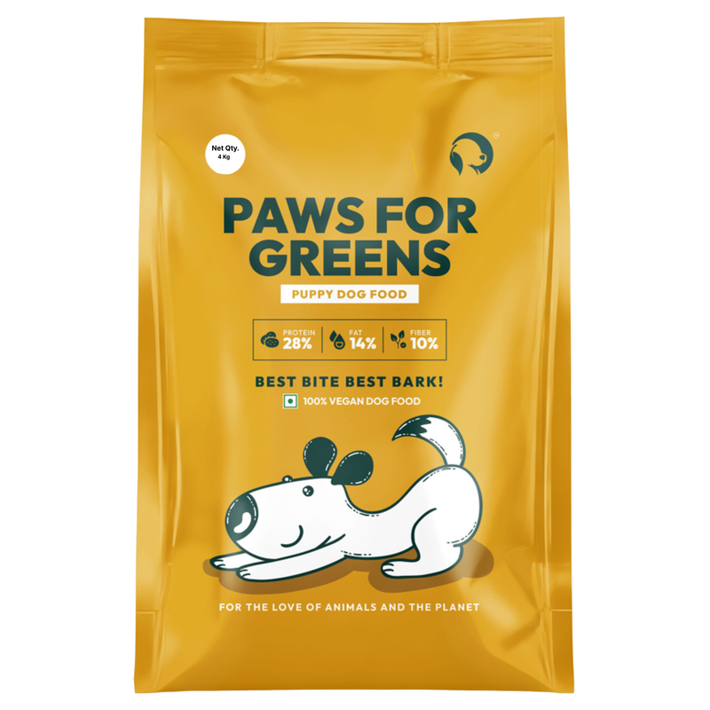 Vet-formulated vegan puppy food with plant protein, B12, essential nutrients supporting digestion, immunity, growth; hypoallergenic, preservative-free.