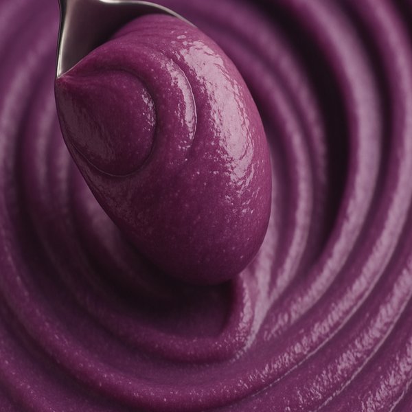Creamy vegan peanut butter with blueberries, hemp seeds rich in antioxidants and Omegas; supports skin, coat, immunity; ideal for enrichment. - alternate view
