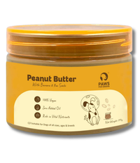 Creamy vegan peanut butter with banana, flaxseed rich in fibre and Omega 3; supports digestion, energy, wellness; ideal for enrichment.